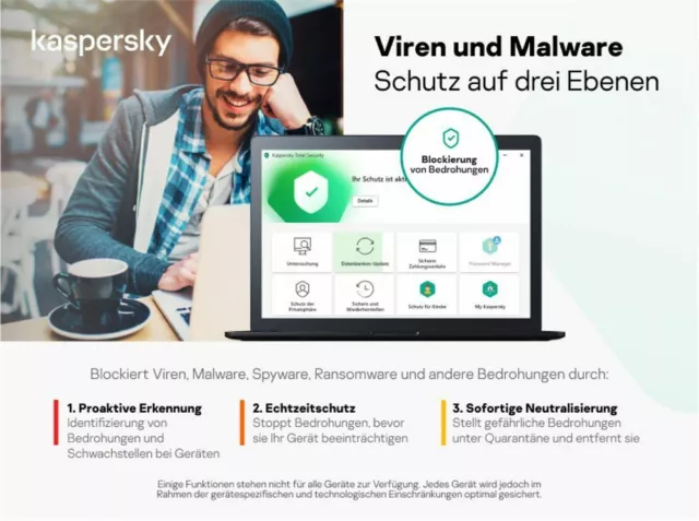 Kaspersky Internet Security 2024 3 PC / 1 Jahr Multi - Sofortversand per E-Mail 2