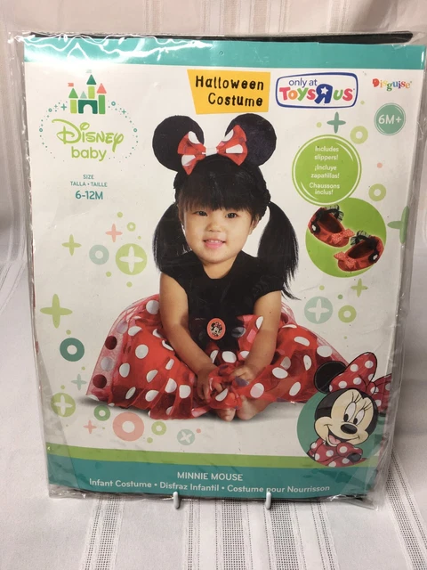 Disney Baby Minnie Mouse Costume by Disguise Infant Size 6-12 Months New