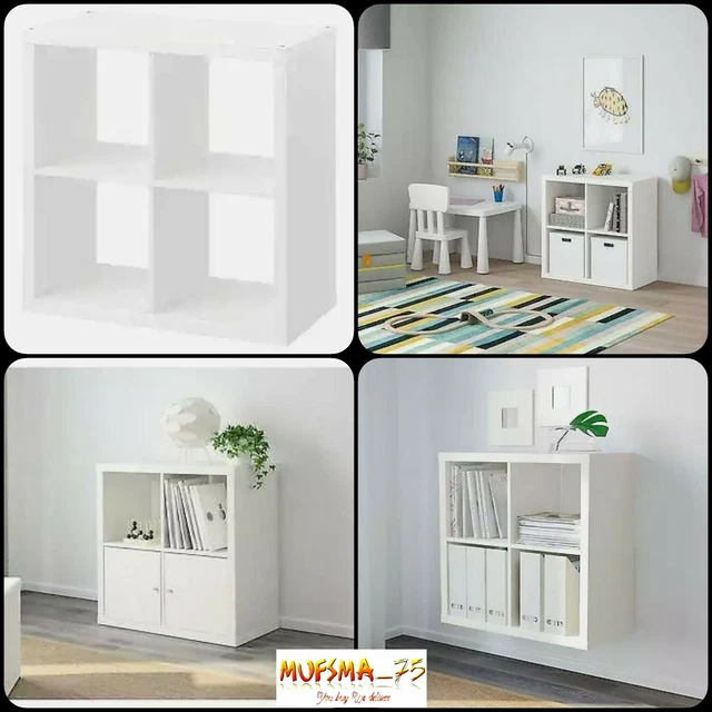 IKEA KALLAX 77X77 cm 4 Cubes Storage Unit White £59.99 PicClick UK