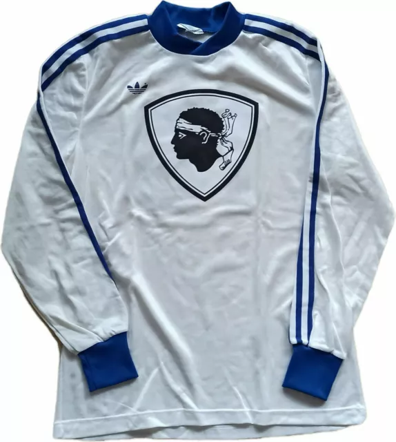 Maglia Shirt Maillot Adidas Coupe De France Porte Match Worn Om Bastia Krimau