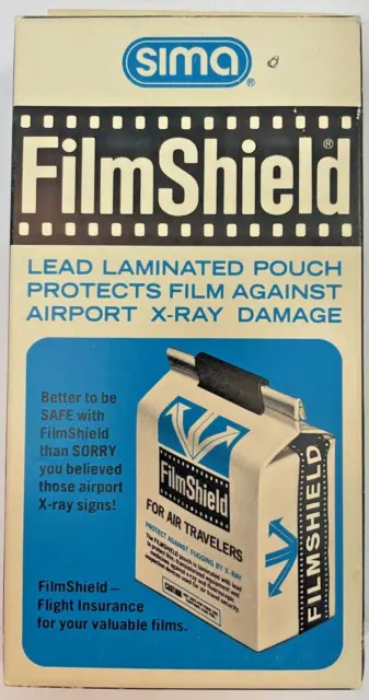 Sima FILM SHIELD Bolsa forrada de plomo Protege la Película contra el daño por rayos X Caja abierta de nuevo