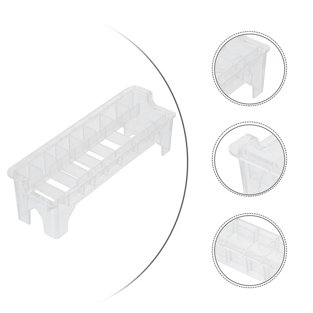 Estuche de almacenamiento de peine guía soporte protector de corte guía peine caja de almacenamiento