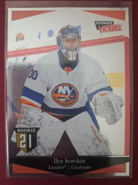 Ilya Sorokin ULTIMATE VICTORY ROOKIE 2020-21 Upper Deck #UV-38 New York Islander