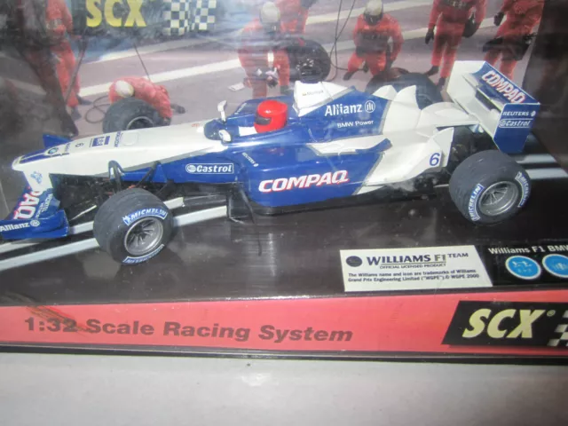 Slot Car SCX Scalextric WILLIAM F1 "Montoya" 60960 1:32