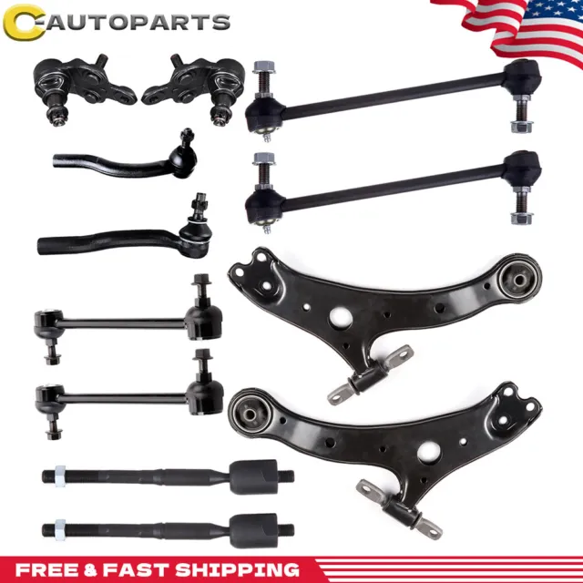 12 Front Lower Control Arm Suspension Kit For 2002-2003 Toyota Camry Lexus ES300