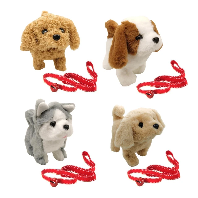 JOUET INTERACTIF MARCHE chien en peluche électronique aboiements pour EUR  15,52 - PicClick FR