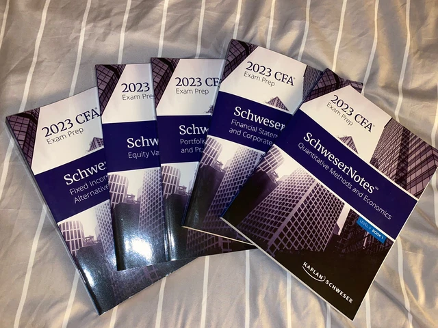 2023 SCHWESER NOTES CFA Level 2 COMPLETE SET OF TEXT BOOKS