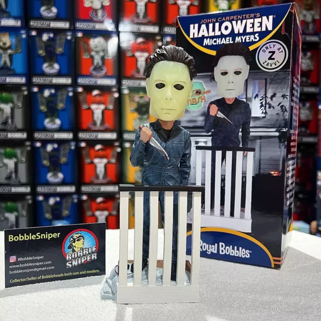 MICHAEL MYERS Halloween Glow-In-The-Dark John Carpenter's Horror Bobblehead 3