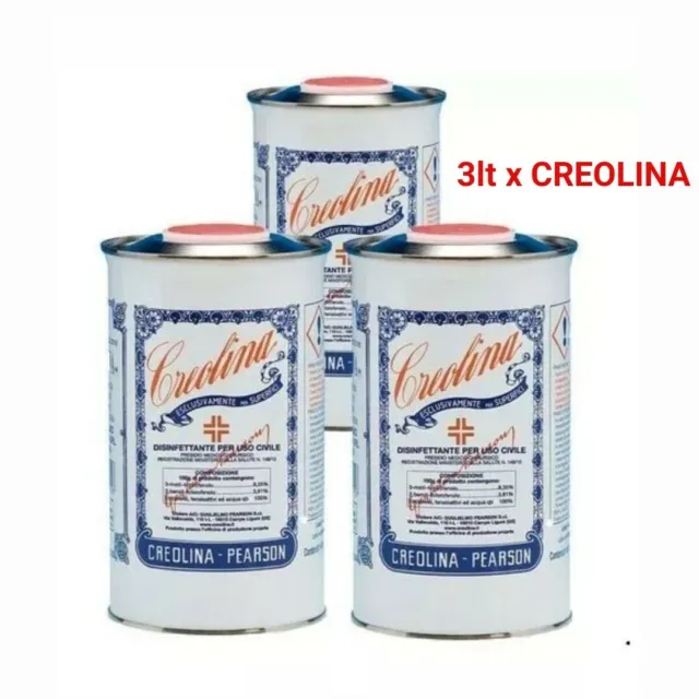 Creolina Originale 3Lt (Pearson) Disinfettante Civile Veterinario Cucce Pollaio