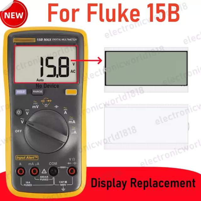 For Fluke 15B MAX multimetri digitali economici display LCD parti schermo NUOVO
