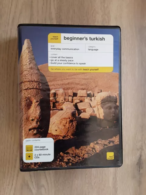 Grande scatola originale insegna libro turco per principianti e 2 CD Pollard, Asuman