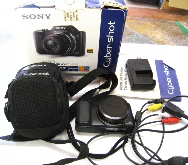 Sony Cyber-Shot DSC-H20 10.1MP 10X Optical Full HD Digital Camera