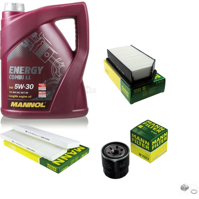 Mann-Filter Controllo Set 5 L mannol Energy Combi Ll 5W-30 per Hyundai