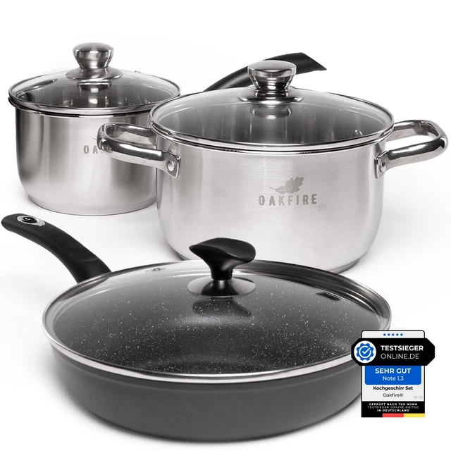 Oakfire Utensilios Cocina Set 3-teilig Acero Inox. - Aceptable