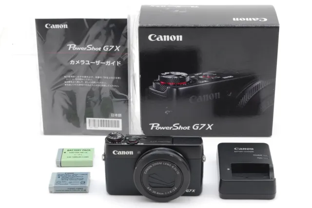 [NEAR MINT w/Box] Canon PowerShot G7 X 20.2MP Digital Camera Black From Japan