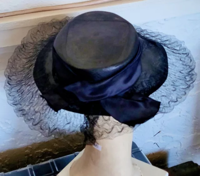 Vintage 1930s ART DECO Horse Hair Fashion Hat 3