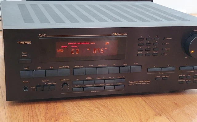 Nakamichi AV-2 AV2 Excellent Sound - No Remote | Tested Nakamichi AV-2 AV2 Excellent Sound - No Remote | Tested
