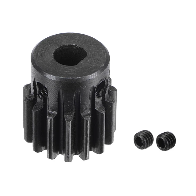 6 * 5,5mm Blende 15T Modul 1 15# Stahl Spur Differentialritzel Motor Getriebe