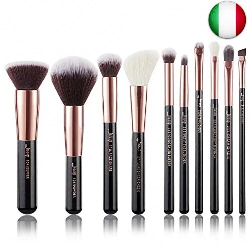 Jessup 10pz Pennelli per il trucco Fondotinta Polvere Bellezza Eyeliner