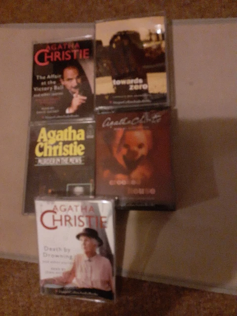 agatha christie audio books cassettes X 5