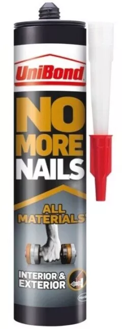 UniBond No More Nails All Materials Indoor Outdoor Instant Glue Grab Adhesive