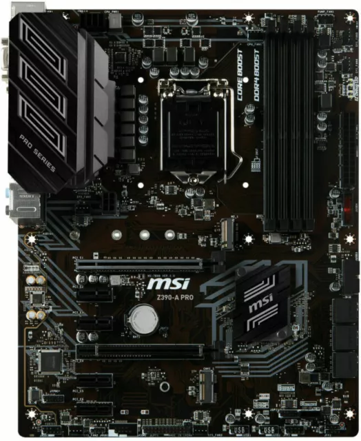 MSI Z390-A PRO Motherboard LGA1151 Intel Z390 SATAIII ATX DDR4 64GB USB3.1