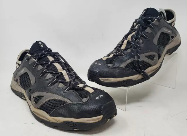 Salomon Tech-Amphibian Mens Shoes Size 13 Black Mesh Water Hiking