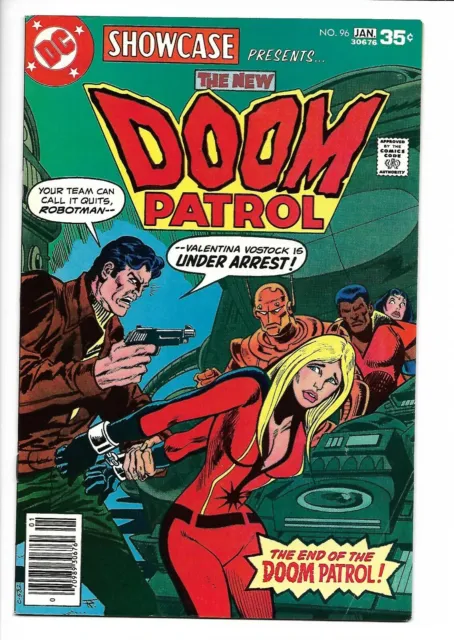 Showcase #96 DC 1977 FN/VF 7.0  New Doom Patrol. Jim Aparo cover. Newsstand