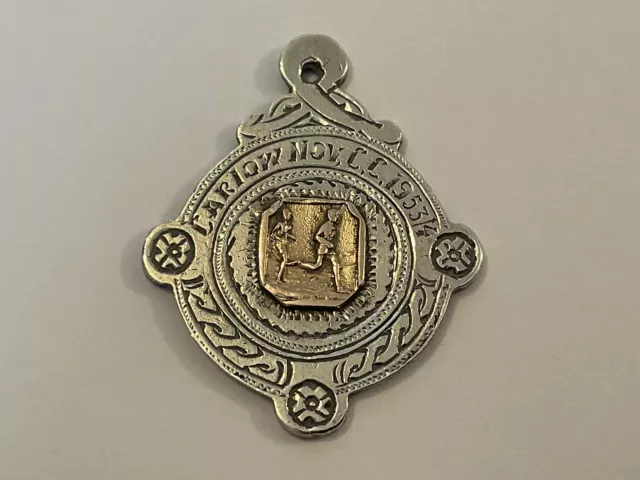 Beautiful Irish Solid Silver Carlow Athletics Fob By J.T Dublin 1953