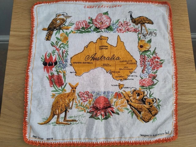 Fazzoletto vintage Australian Charters Towers - Reg Design 92018- Heil