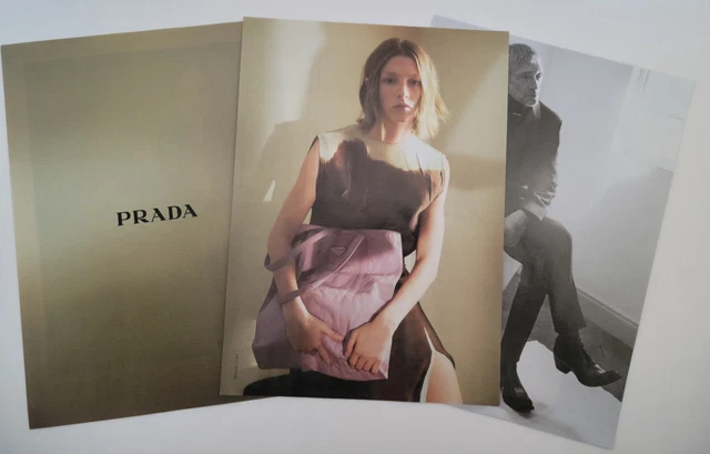 Prada Bags Men Women 3-Page 4-Sided 2023 Ad Vanity Fair 8x11"