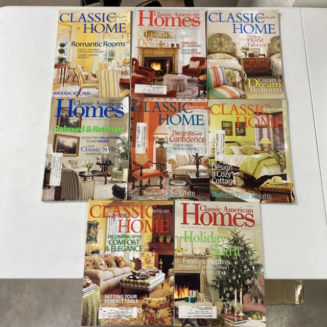 Classic American Homes (8) Magazines 2000, 2001, 2002 See Description Classic American Homes (8) Magazines 2000, 2001, 2002 See Description