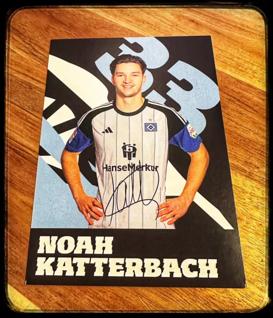 NEU * Autogrammkarte von Noah Katterbach * Hamburger SV HSV * 23/24 * NEUZUGANG