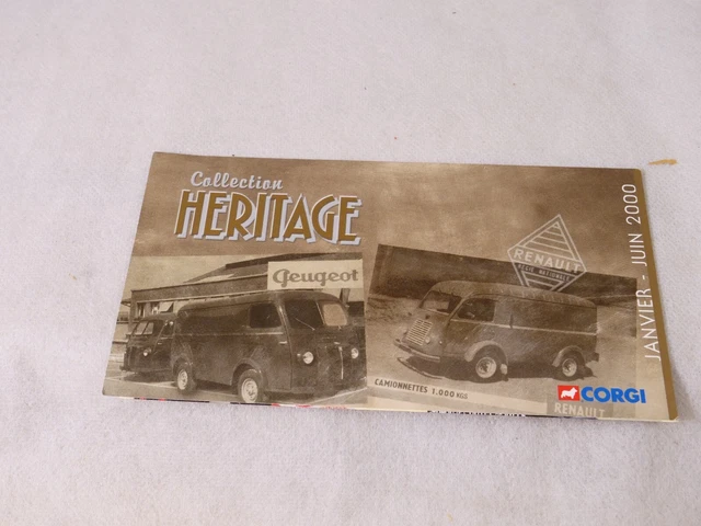 Catalogue Corgi Collection Heritage Janvier-Juin 2000 - Édition Originale - Modélisme 1/43 Et 1/50 - Neuf