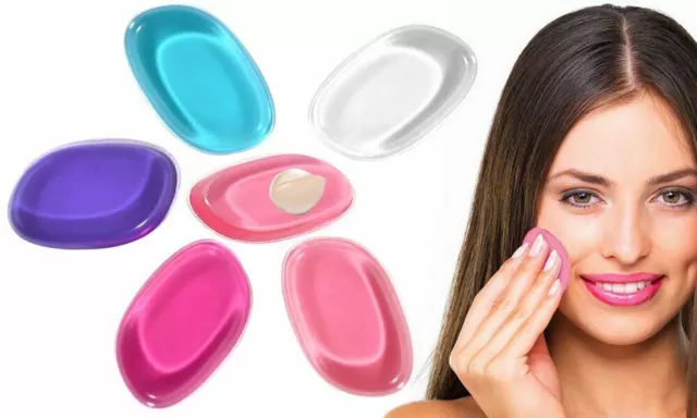 Silicone Makeup Sponge Blending Applicator Puff Washable Skin Care Blusher Brush