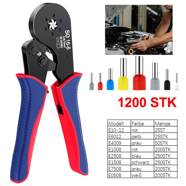 HKS Koaxialkabel Crimpwerkzeug Set – Mit 5 Wechselbaren Schneideisen, Abisolierzange & Tasche | Für RG-Kabel & RF-Stecker