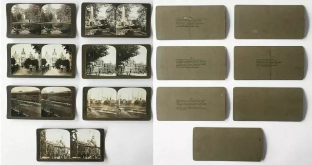 Stereoview vintage Underwood - Usa, Italia, Francia, Russia, India,...