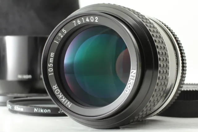 [Near MINT Hood] Nikon Ai Nikkor 105mm F2.5 MF Portrait Lens From JAPAN