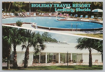 Roadside~Holiday Travel Resort Leesburg Florida~Continental Postcard