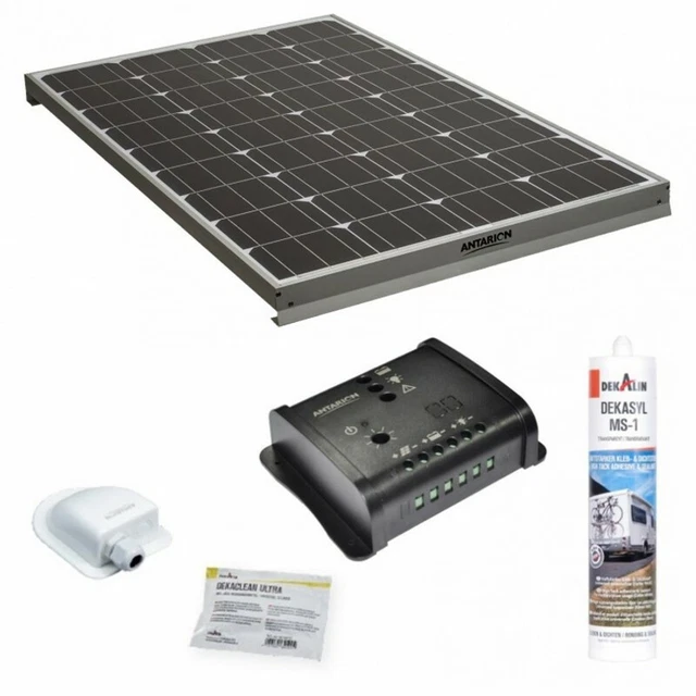 PACK ANTARION BLACK BOOSTER 170W Seul Panneau solaire Camping Car + Kit Régulateur de charge