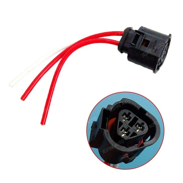 3 PIN PLUG Connector Radiator Coolant Temp Sensor 1J0973203 For VW Audi