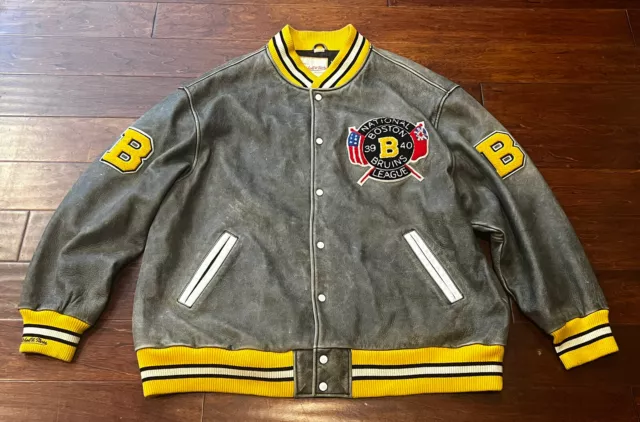 NHL Boston Bruins 2023 Bobby Orr Winter Classic Varsity jacket chenille  patches