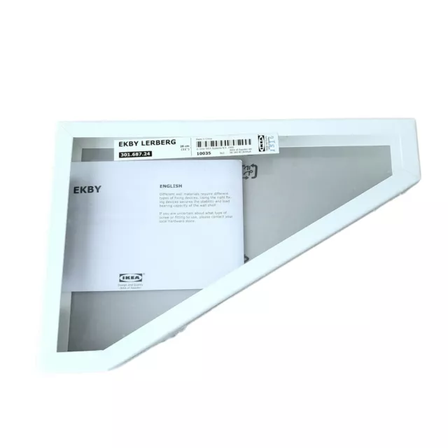 IKEA EKBY Lerberg White shelf bracket 11" 28 cm  Brand NEW SEALED