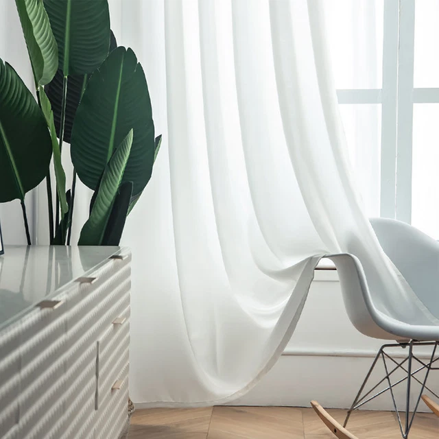 Window Treatments Elegant Wear Resistant Fine Workmanship Dropping Sheer Curtain
