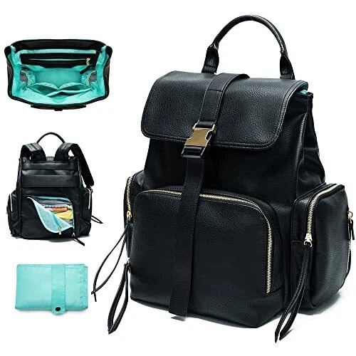 Borsa fasciatoio con fasciatoio portatile e porta cinghia, in pelle, da viaggio