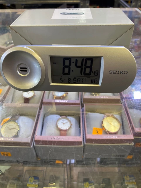 Réveil Lcd Seiko Qhl067S Numérique Sommeil Sommeil Nuit Lit Chambre À Coucher - Neuf
