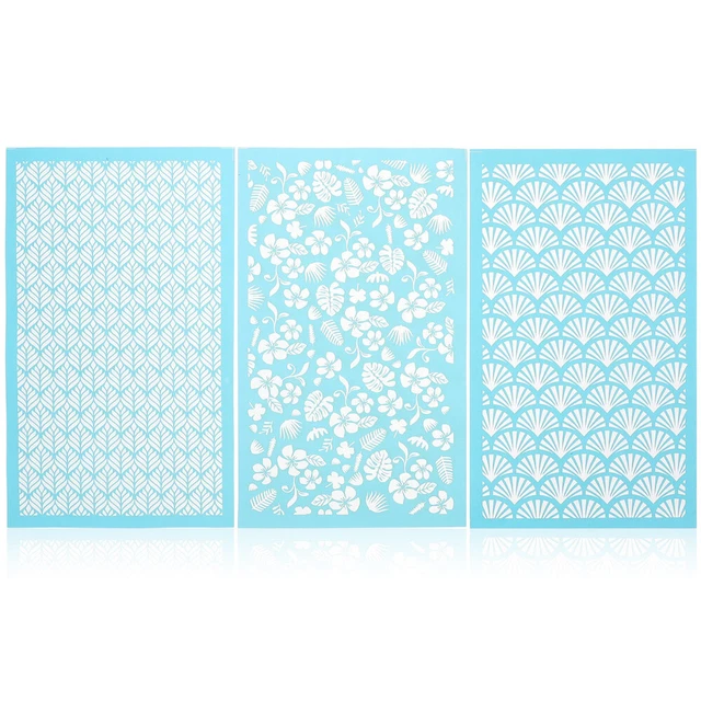 3 blätter Sicher Zarte Waschbar Ton Crafting Schablone Für Schmücken Freunde Diy