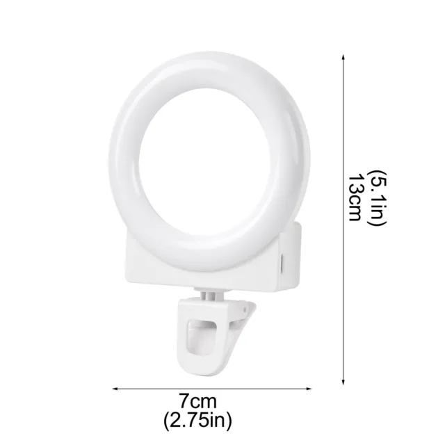 Selfie Ring Light Portable Phone Ring Light Rechargeable Clip on Selfie Light
