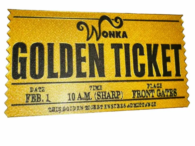 Wonka Golden Ticket Replica