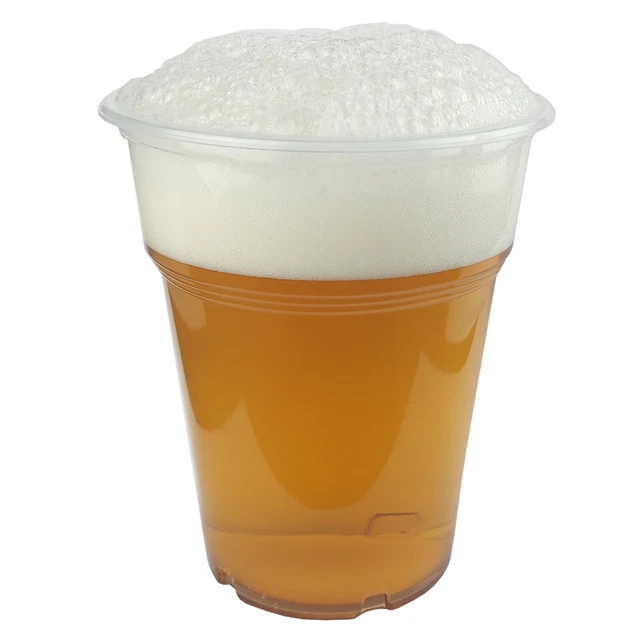 KUOFANY Partybecher 50 Stück - Kristallklare Mehrweg-Becher 400ml Für Feste